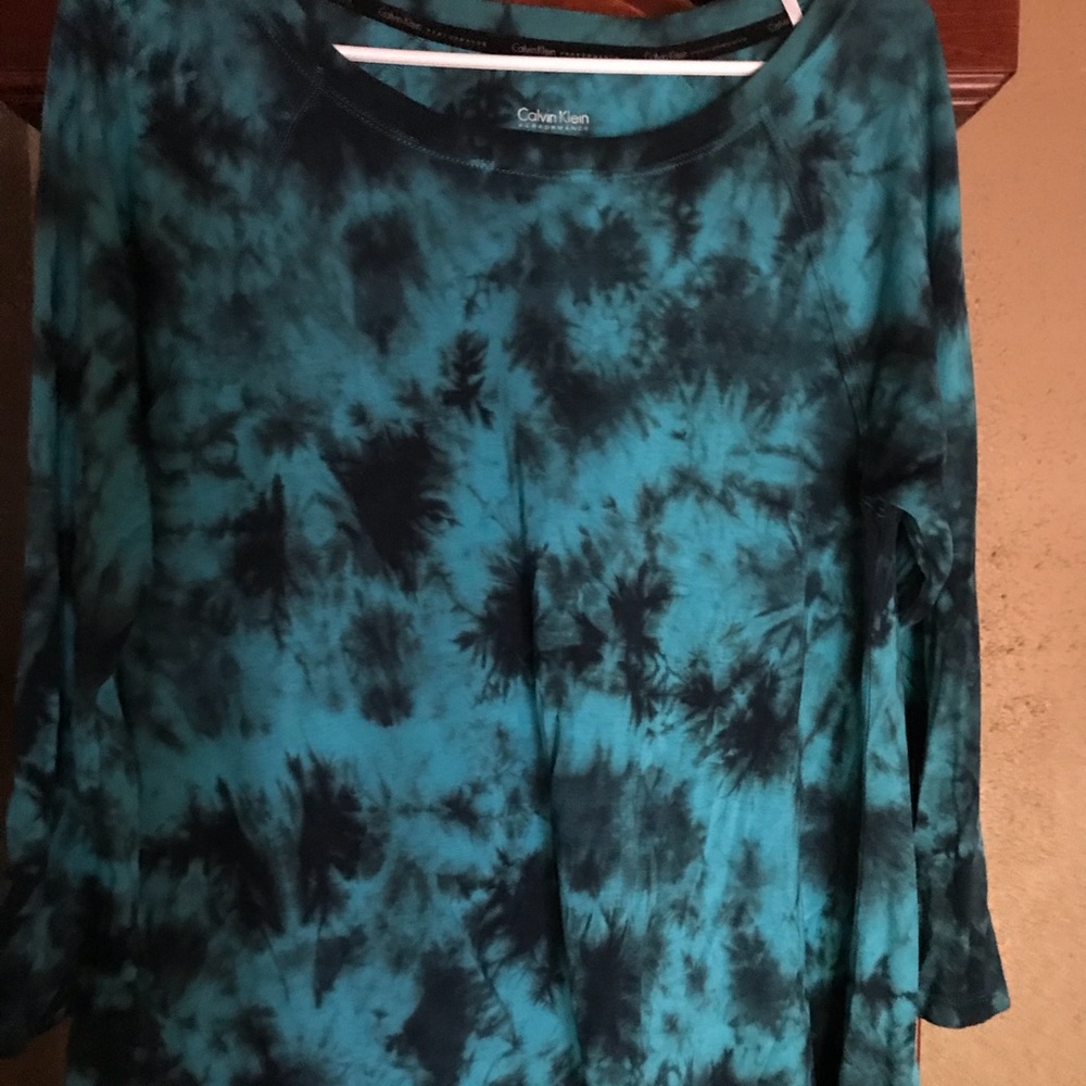 Calvin Klein shirt asymmetrical hem